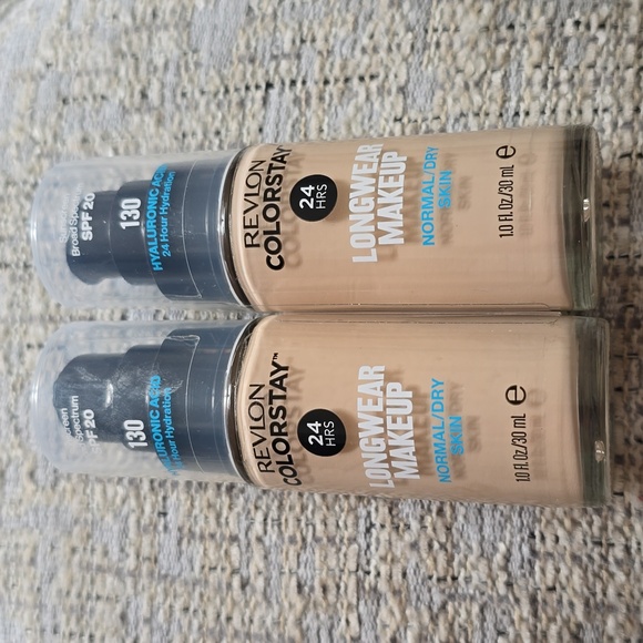 REVLON BRAND COLORSTAY LONGWEAR MAKEUP FOUNDATION #130 PORCELAIN BUNDLE OF 2 - Picture 1 of 7